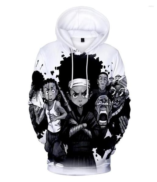 

men039s hoodies the boondocks 3d long sleeve sweatshirt men39s hoodie women harajuku streetwear oversized kids jacket clothe1855444, Black