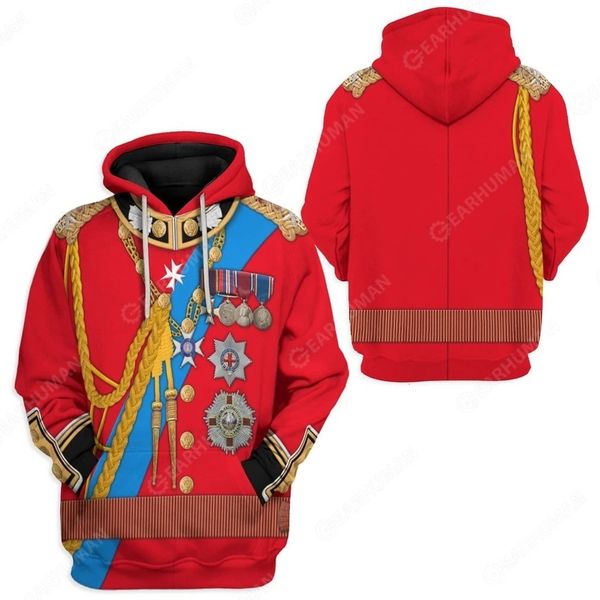 

men's hoodies sweatshirts y2k hoodie men women medieval historical figures henry clinton king sweater renaissance clothing pullover 230, Black