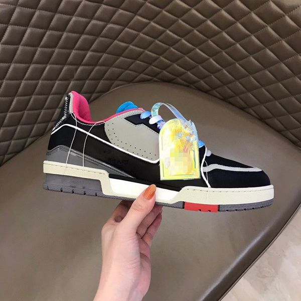 

2023 sneakers spanish designer sports shoes women men fashion casual shoes comfortable nonslip soles cowhide size39-44 rd1012, Black