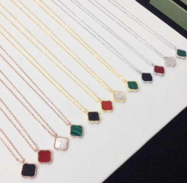 

fashion designer women039s pendant 18k gold clover necklace for girls valentine039s day love gift 316l stainless steel jewel4498254, Silver