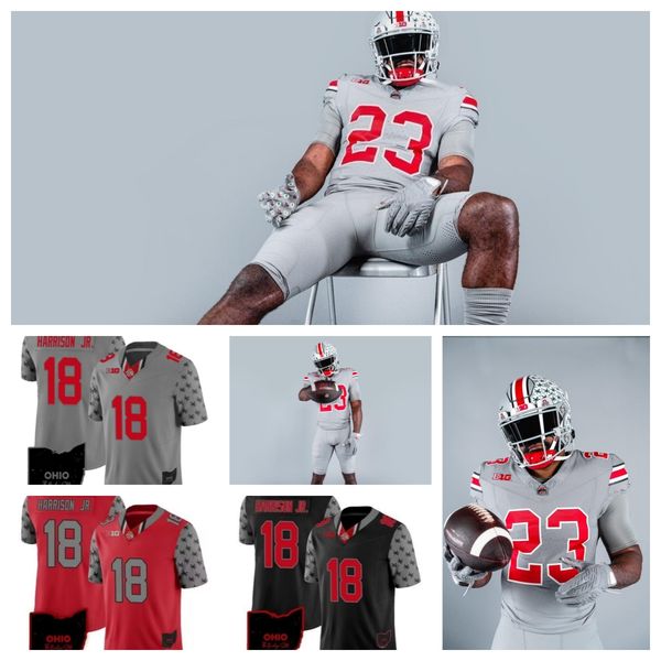 

2023 ohio state buckeyes football 13 cameron martinez 17 mitchell melton 85 bennett christian 81 sam hart 76 miles walker 84 joe royer 73 gr, Black;red