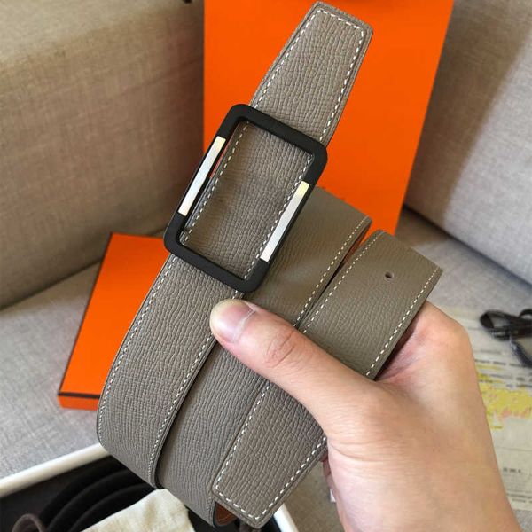 

2023 mens designer belt men genuine leather double sided available womens jeans trousers belt needle h i buckle casual strap wholesale width, Black;green
