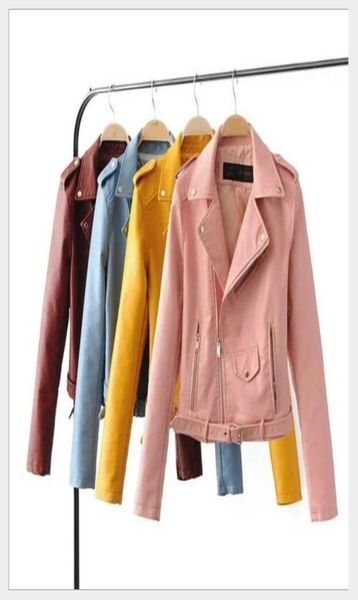 

fashion women039s lapel leather jacket zipper jacket long sleeve spring autumn dwinter new coat outerwea parka72985282586599, Black;brown
