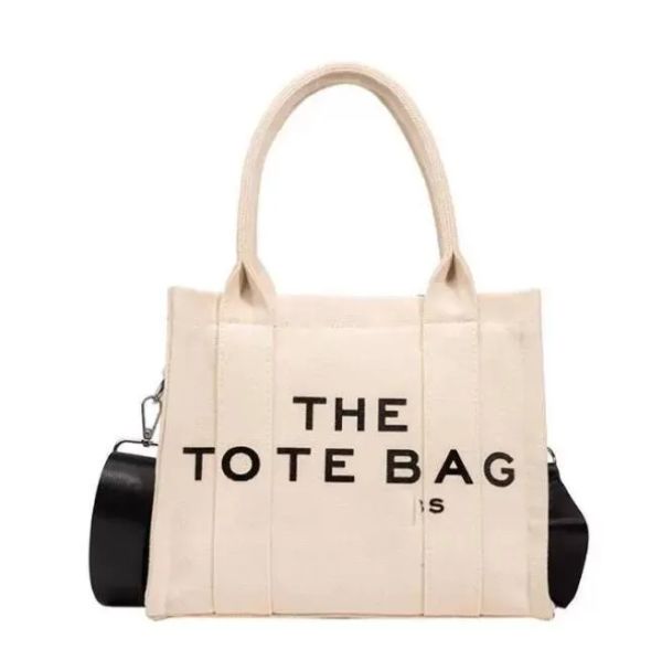 

2024 new women tote bag letter canvas bag diagonal handbag hand shopping bag, Black;red