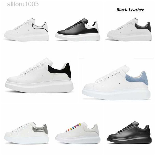 

designers oversized casual shoes white black blue leather suede velvet espadrilles trainer men women flats lace up platform alexanders sneak