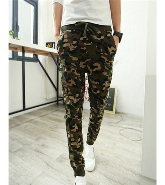 

wholecamo joggers pencil pants 2016 fashion slim fit camouflage pants men pants for track new arrival kh8534023438769, Black