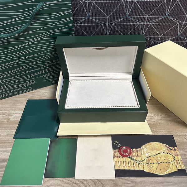 

rolex watch box box dhgate box luxury gift woody watch case brochure card label swiss watch mystery box gift box designer mens box montre de, Black;blue