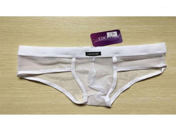 

underpants cockcon transparent mens underwear fishnet men briefs nylon mesh male shorts panties lingerie cuecas gay underpant2457997, Black;white