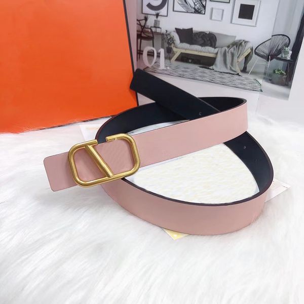 

womens belt designer genuine leather fashion classic solid color letter buckle waistband width 3cm 9 colour size 90cm-110cm luxury reversibl, Black;brown