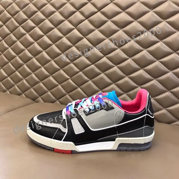 

2023 new sneakers designer star casual shoes classic dirty shoe mid double height bottom trainers leather glitter golden women man size39-44, Black