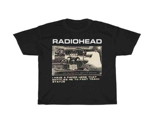 

radiohead t shirt men fashion summer cotton tshirts kids hip hop arctic monkeys tees women ro boy camisetas hombre t2204734396, White;black