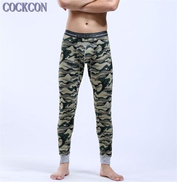 

cockcon whole new 2016 warm brand name cotton thermal underwear thermo underwear man long john underpants  l xl xxl7189492, Black;brown
