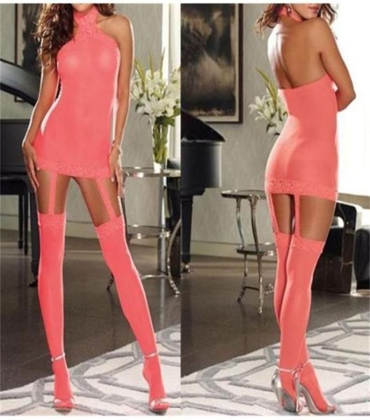 

w1022 new women039s lingerie black red lace dressg stringstocking7943907