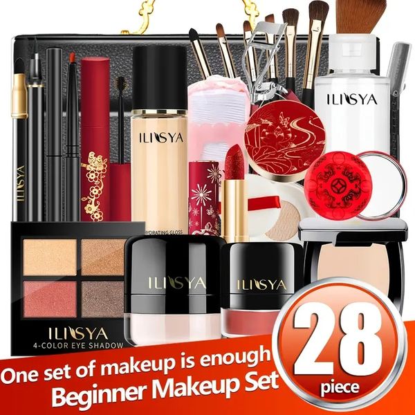 

28 in 1 makeup set for beginners ,cosmetic gift box for girls&ladies, portable travel size, perfect choice for birthday gift, valentine gift