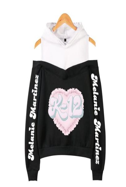 

melanie martinez merch women hoodie sweatshirt harajuku streetwear hip hop long sleeve off shoulder fleece hooded jacket5405930, Black