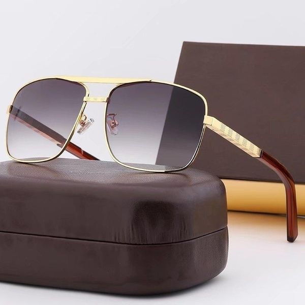 

new fashion classic sunglasses for men metal square gold frame uv400 mens vintage style attitude sunglasses protection designer eyewear with, White;black