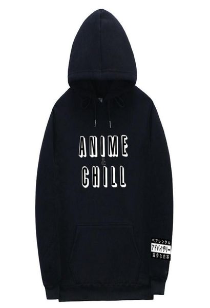 

fashion anime chill japanese hoodie sweatshirt multiple colour men women streetwear hoodies pullover sudadera hombre s2xl ja296 s2739853, Black