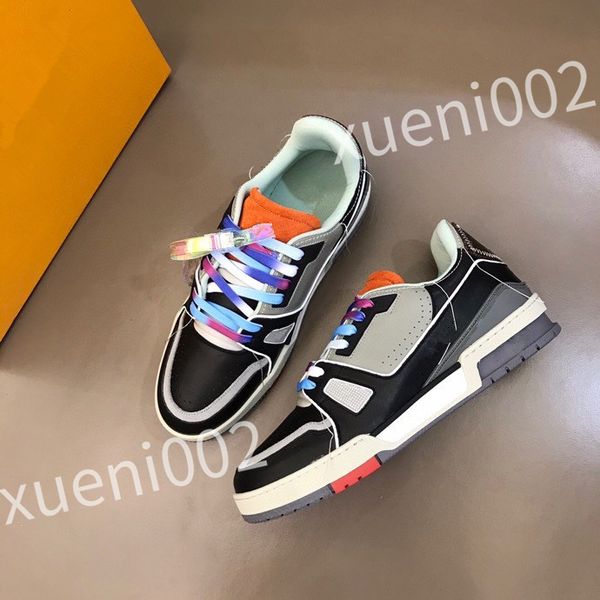 

new luxury men women leather sneakers leather flat trainers black mesh lace-up casual shoes outdoor runner trainers sport shoes size39-44 rd