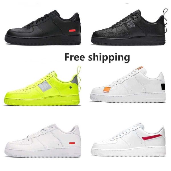 

mens sports casual shoes classic triple white low shadow forces black wheat pale ivory pastel beige airs utility women orange designer train
