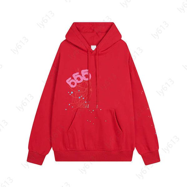 

mens hoodie sweatshirt designer hoodies young thug hip hop high pink spider 555 hoodies print web y2k sp5der hoodie sweatshirt pullover, Black