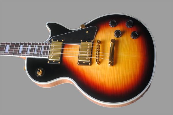 

electric guitar vintage sunburst color chrome hardware rosewood fingerboard mahogany body guitars