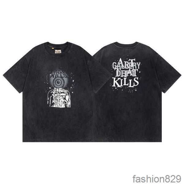

hip-hop shirt letter mens old t dept galleryes washed shirts splash-ink 2023 street oversize short sleeve cpu4 4w2mn, White;black