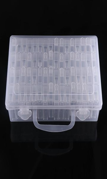 

diamond painting accessories 64 grid container box diy diamond embroidery mosaic tools bead transparent plastic drill storage1948823, Black