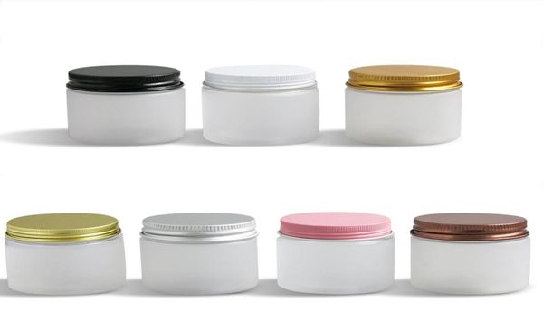 

24 x travell 60g frost make up cream jar with metal lids 60cc 2oz cosmetic pet containers for use2635340