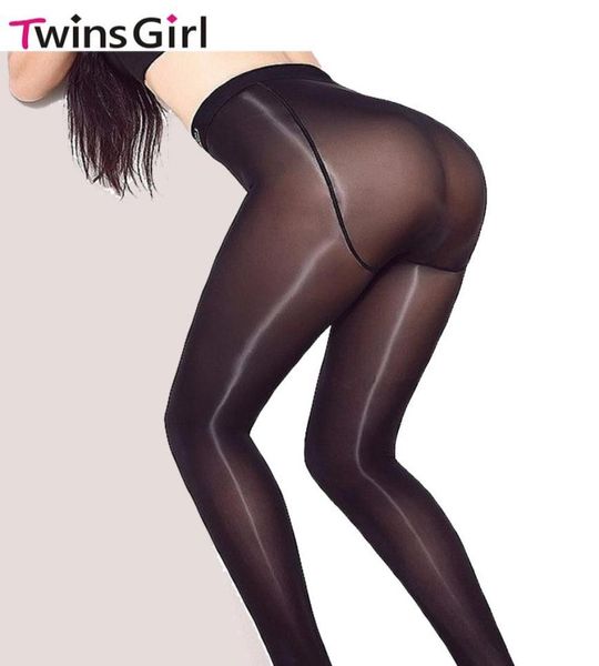 

whole 8d high density elastic anti off silk hip highlight xl plus crotch pantyhose bare shiny shiny stockings ammonia3179864, Black;white