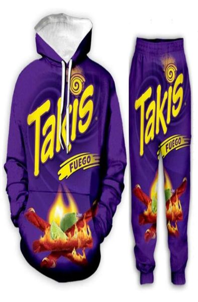 

new fashion food takis 3d printed pullover hoodies suits cute lover women hoodies plus size tz049255302, Gray