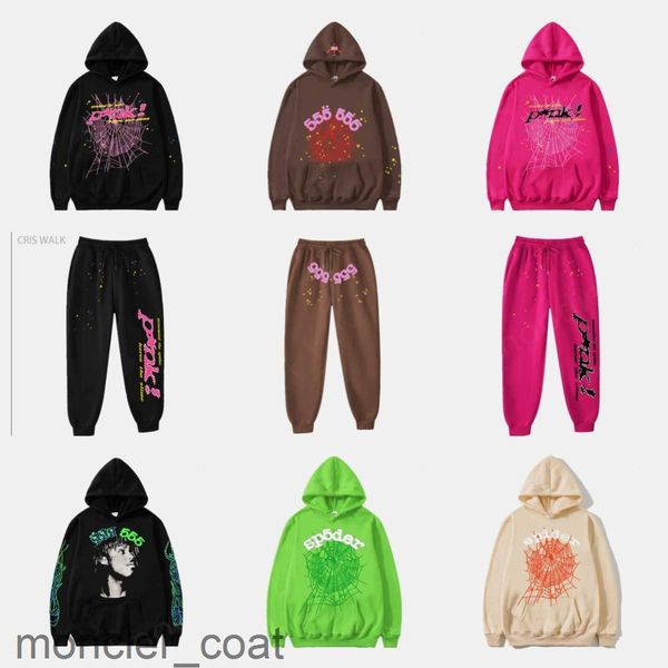 

spider hoodie pink young thug sp5der tracksuit men women web jacket sweatshirt 555 lpm8jx4, Black