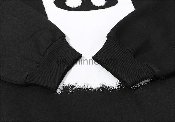 

mens hoodies sweatshirts 2023fw black arnodefrance mask hoodie men women high street arnodefrance hoodie fleece hoody graphic print pullover