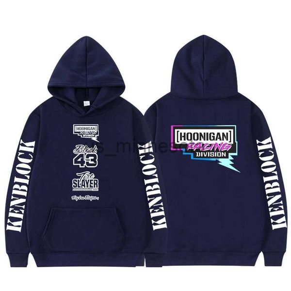 

mens hoodies sweatshirts ken block 43 hoodie graphic letter print hooded aesthetic gothic men women sweatshirt oversized fleece fashion str, Black