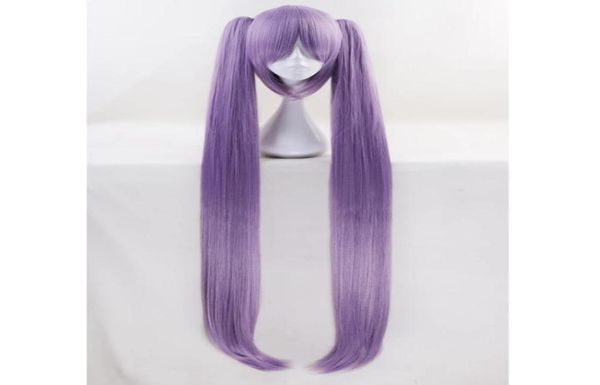 

anime costumes 110cm fate fgo long purple wig with two clip on ponytails euryale stheno straight thick anime cosplay wigs for cost5966276, Black