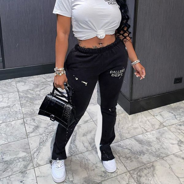 

women s pants graffiti print cargo joggers y2k straight wide leg sweatpants sport high waist flared tracksuit patchwork winter 230818, Black;white