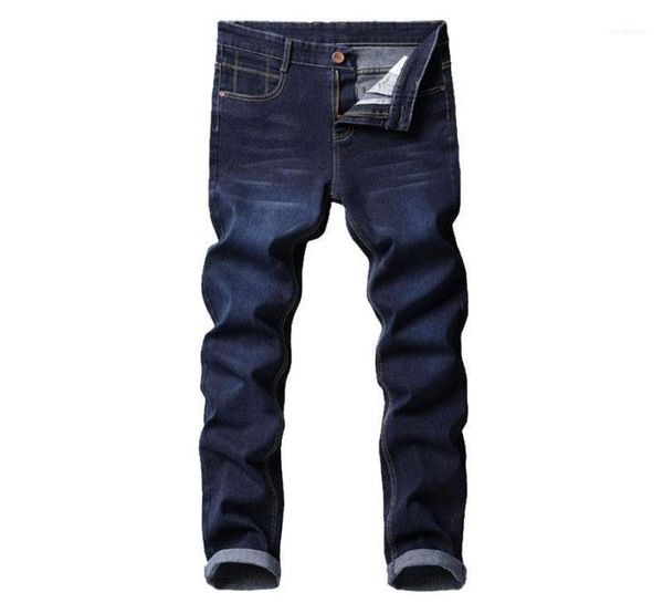 

men039s jeans 2022 brand slim elastic fashion business classic style skinny denim pants trousers male17097223, Blue