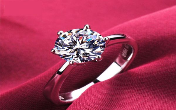 

new real 925 sterling silver ring for women silver wedding engagement jewelry ring n611249699