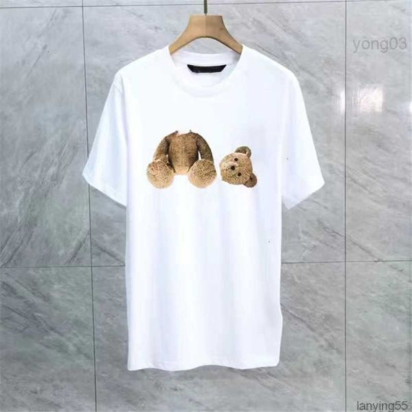 

womens mens tshirt fashion designer t shirt oversized cotton black plams bear design short sleeve for spring summerxf0v1h8p, White;black