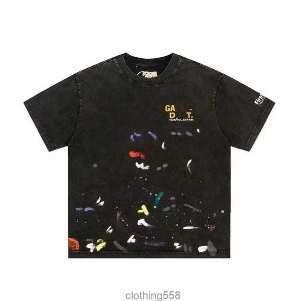

men's t-shirts designer galleryes t shirt angel brand net red retro galerys hoodie depts men and women short-sleeved galilee printed re, White;black