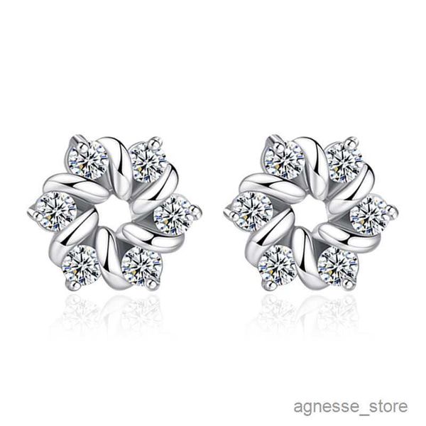 

charm 925 sterling silver earrings for women stud earrings r230819, Golden