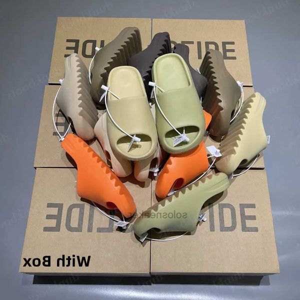 

glow resin slides onyx black sand sandals yeeziness foam soot slides bone yezziness men desert woman slipper pure slider designer green xexw