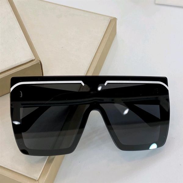 

cool rectangle sunglasses white black dark grey lens men sun glasses fashion rimless sunglasses uv eyewear with box357e