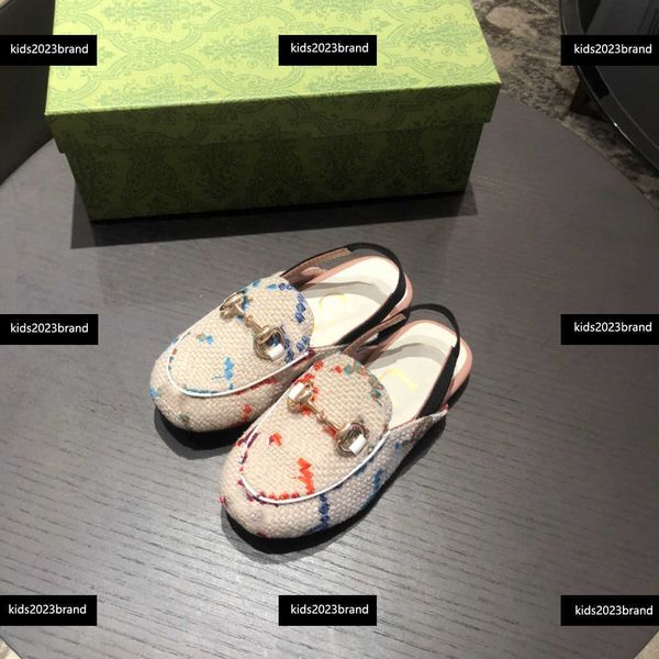 

kids sandals girl slippers child shoes summer cost price box packaging braided design children' size 24-35, Black;grey