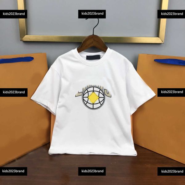 

child tshirt ribbon splicing kids t-shirts boys short tees cotton polo ribbon stitching letters polos shirt size 100-150cm, Blue