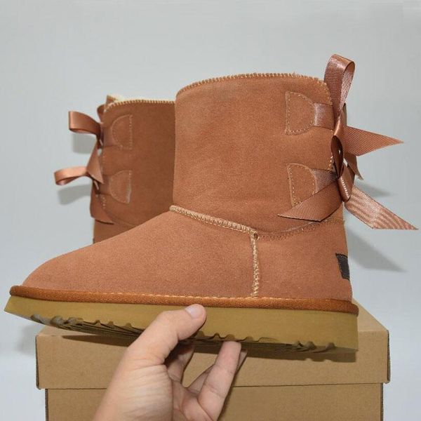 

designer boots women winter booties girl classic snow boot plush ankle short mini fur black pink womens boots shoes 36-41