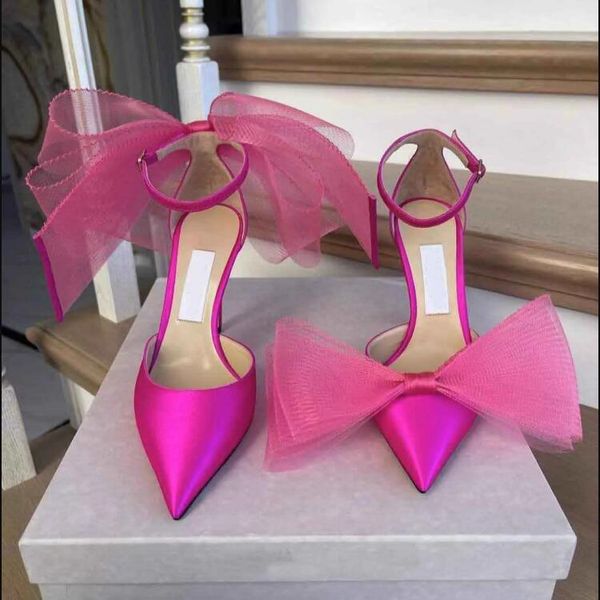 

jimmy shoes eveningwear averly sandals shoes women aveline stiletto-heel pumps bow mesh leather high heels bridal wedding dress 6cm 8cm 10cm, Black