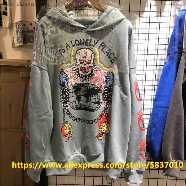 

men's hoodies sweatshirts hold the gate hoodies men women a lonely place hoodie swallow the hate pullovers sweatshirts asian size t2308, Black