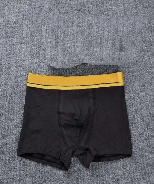 

yellow waist mens underwear boxer brief shorts underwear for men casual shorts breathable underwear cotton male gay boxe4857537, Black;white
