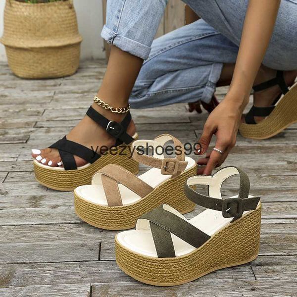 

sandals ladies foreign trade size summer platform platfo 2306715, Black