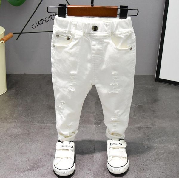 

jeans children s pants chorus clothing pure white black students contest straight baby boys comfortable latin dance trousers 230818, Blue